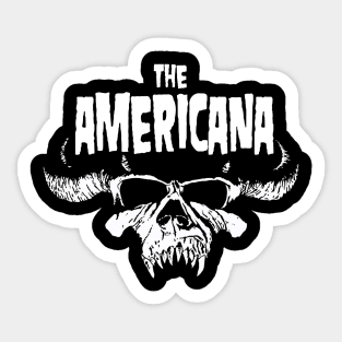 Americana Metal Shirt Sticker